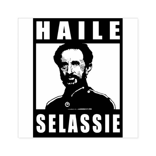 Haile Selassie Jah Rastafari Royal Roots Stamp Rubberstempel (Afrduk)