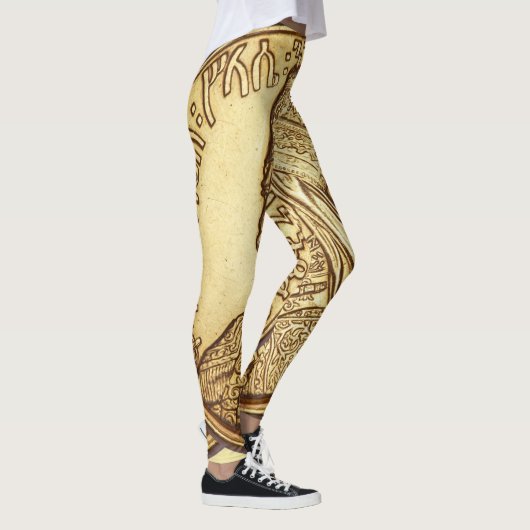Haile Selassie - Judah - Rasta Power Yoga Leggings (Rechts)