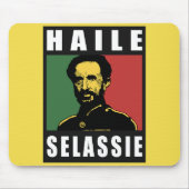 Haile Selassie Keizer - Reggae - Rasta Mousepad Muismat (Voorkant)