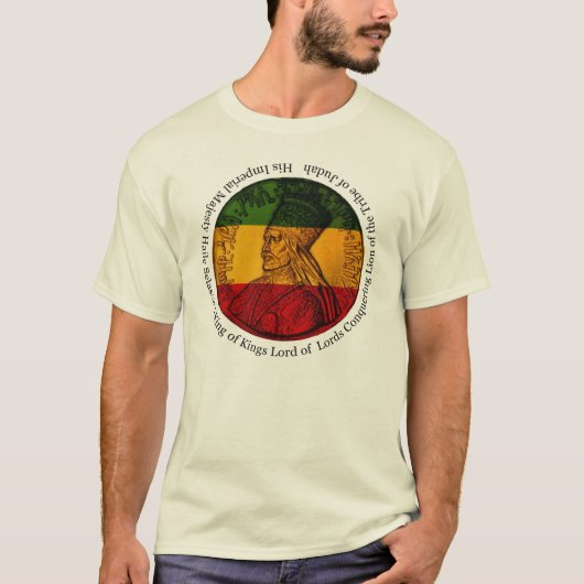 Haile Selassie King of Kings T-shirt (Voorkant)