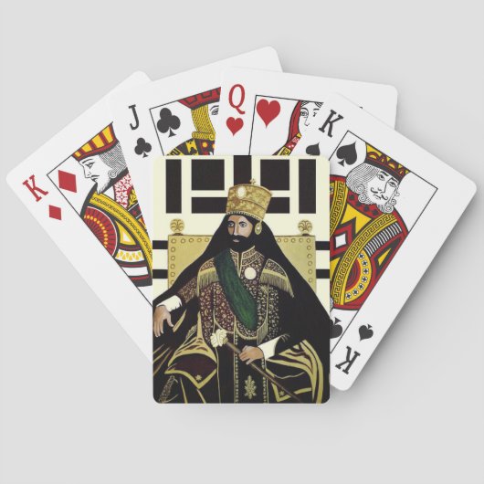 Haile Selassie - King of the Kings - Poker Cards Pokerkaarten (Achterkant)