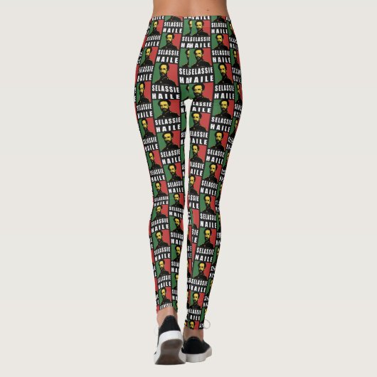 Haile Selassie - King of the kings - Yoga Leggins Leggings (Achterkant)