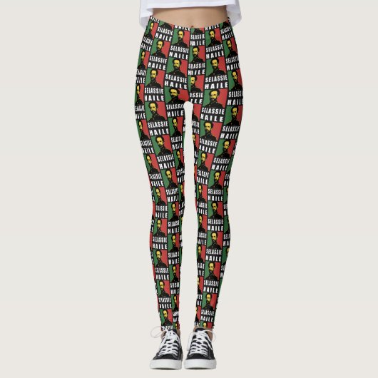 Haile Selassie - King of the kings - Yoga Leggins Leggings (Voorkant)
