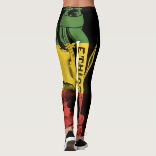 Haile Selassie Leggings Lion Judah Design (Achterkant)