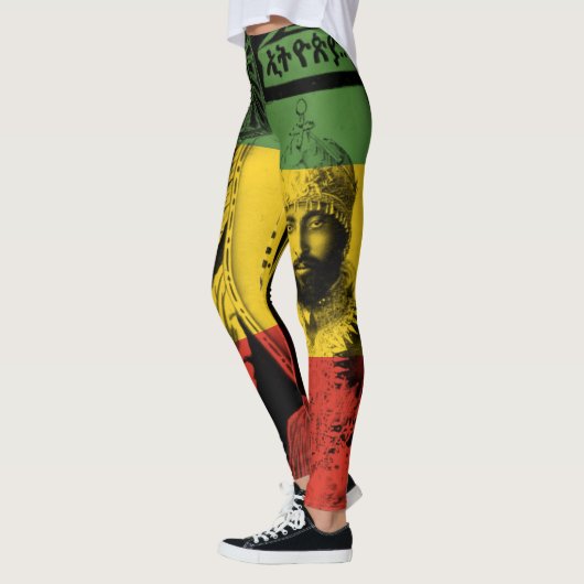 Haile Selassie Leggings Lion Judah Design (Links)