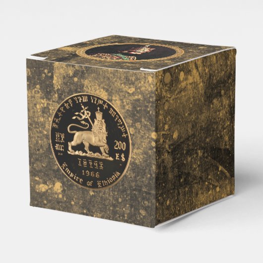 Haile Selassie Lion of Judah Jah Rastafari Roots Bedankdoosjes (Voorkant Zijde)