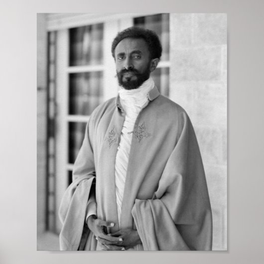 Haile Selassie Lion Rasta Solomon Jah Rastafari Poster (Voorkant)