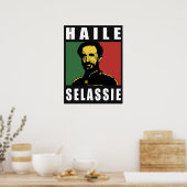 Haile Selassie Lion Rasta Solomon Jah Rastafari Poster (Keuken)