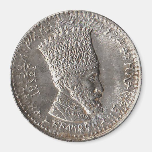 Haile Selassie Lord of Lords Classic Round Magnet (Voorkant)