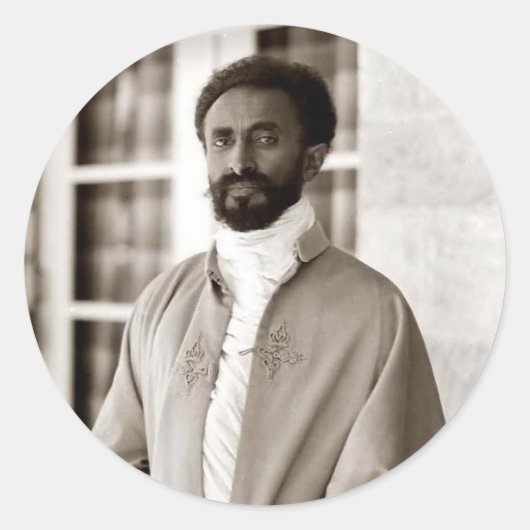Haile Selassie - Messiah - Jah Rastafari Sticker (Voorkant)