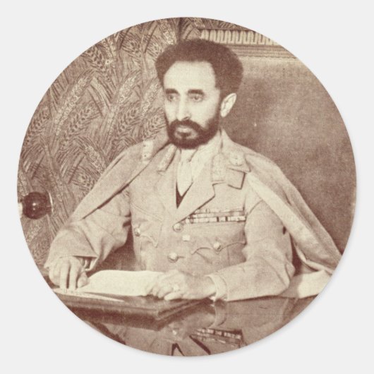 Haile Selassie - Messiah - Jah Rastafari Sticker (Voorkant)