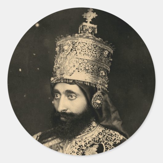 Haile Selassie - Messiah - Jah Rastafari Sticker (Voorkant)