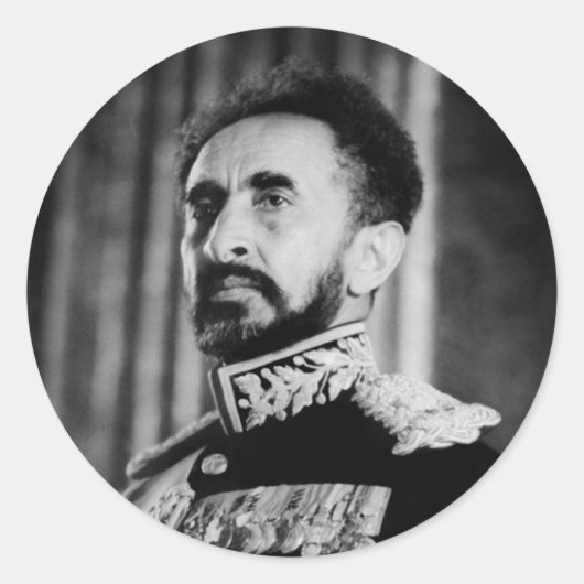 Haile Selassie - Messiah - Jah Rastafari Sticker (Voorkant)