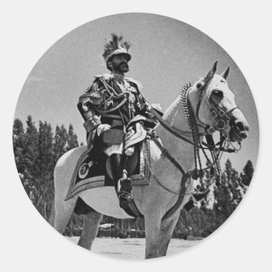 Haile Selassie - Messiah - Jah Rastafari Sticker (Voorkant)