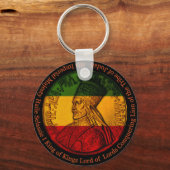 Haile Selassie Rasta Sleutelhanger (Voorkant)