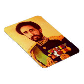 Haile Selassie - Rastafara - Reggae Rasta Magnet Magneet (Rechterzijde)