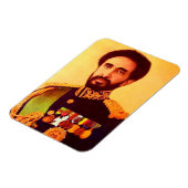 Haile Selassie - Rastafara - Reggae Rasta Magnet Magneet (Linkerzijde)
