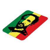 Haile Selassie - Rastafara - Reggae Rasta Magnet Magneet (Linkerzijde)