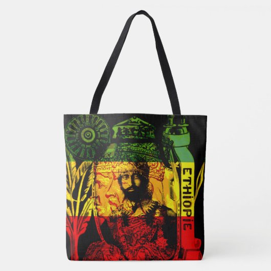 Haile Selassie Rastafarian Cross Body Bag Tote Bag (Voorkant)