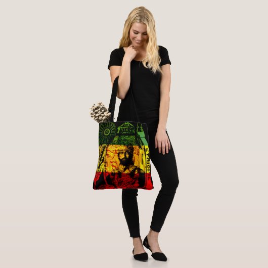 Haile Selassie Rastafarian Cross Body Bag Tote Bag (Op model)