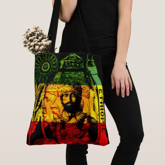 Haile Selassie Rastafarian Cross Body Bag Tote Bag (Dichtbij)