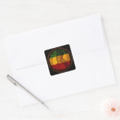 Haile Selassie Square Sticker (Envelop)
