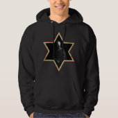 Haile Selassie Star van David Hoodie (Voorkant)
