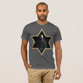 Haile Selassie Star van David T-shirt (Voorkant volledig)