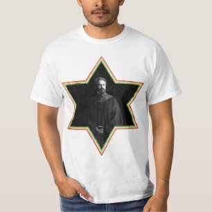 Haile Selassie Star van David T-shirt