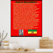 Haile Selassie War Speech to UN Canvas Poster (Keuken)