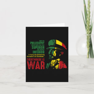 Haile Selie Speech War Judah Lion Shirt Jah Bless Kaart