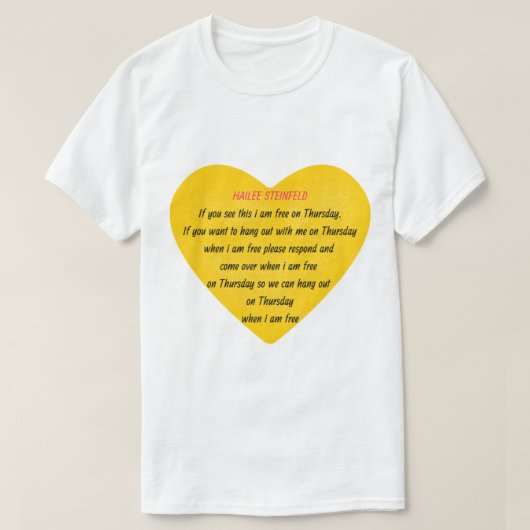 Hailee Steinfeld Shirt en Hailee Steinfeld Hoodie (Design voorkant)