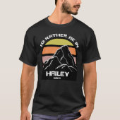 Hailey Idaho  Sunset Mountain T-shirt (Voorkant)