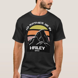Hailey Idaho Sunset Mountain T-shirt