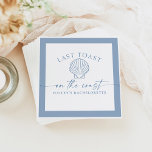 HAILEY laatste toast op de kust bachelorette Servet<br><div class="desc">Het HAILEY-Collectie heeft een stoffige blauwe kleur met schattige strandthema's en boho-lettertypen.</div>