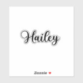 Hailey Name - Handgeschreven kalligrafie Sticker (Vel)