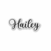 Hailey Name - Handgeschreven kalligrafie Sticker (Voorkant)