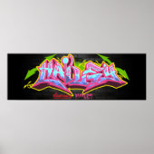 Hailey op graffiti poster (Voorkant)