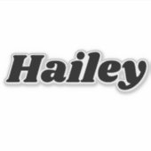 Hailey Sticker (Voorkant)