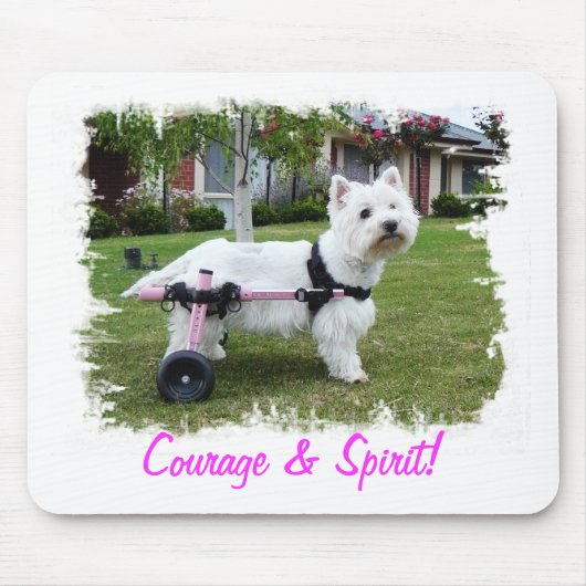 Hailey Westie muis Pad Muismat (Voorkant)