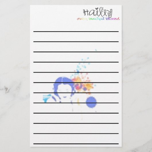 Hailey's Music Briefpapier (Voorkant)