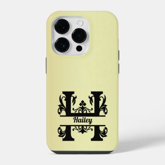 Hailey's Split Monogram Hoesje-Mate iPhone Case Hoesje (Achterkant)