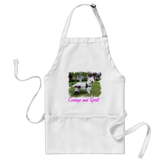 HaileyWestie - Courage en Spirit Apron Standaard Schort (Voorkant)
