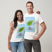 Hainan China kaart T-shirt (Unisex)