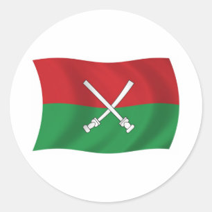 Hainan Li & Miao Vlagsticker Ronde Sticker
