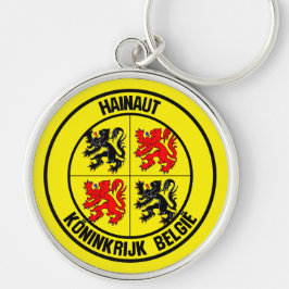 Hainaut Rond Embleem Sleutelhanger