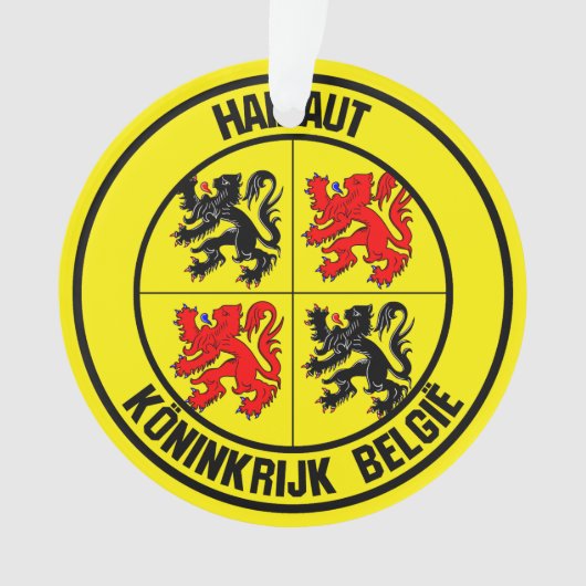 Hainaut Round Emblem Ornament (voorkant)