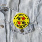 Hainaut Round Emblem Ronde Button 7,6 Cm (In situ)