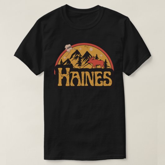 Haines, Alaska-Shirt T-shirt (Design voorkant)