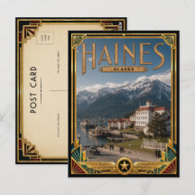 Haines Alaska Vintage Art Deco Gouden Tijdperk